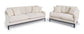 Duarte 2-Piece Sofa and Loveseat Set with Reversible Cushions Latte