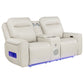 Rojas 3-Piece Dual Power Reclining Sofa Set with Drop-Down Console Greige