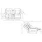 Rojas 3-Piece Dual Power Reclining Sofa Set with Drop-Down Console Greige