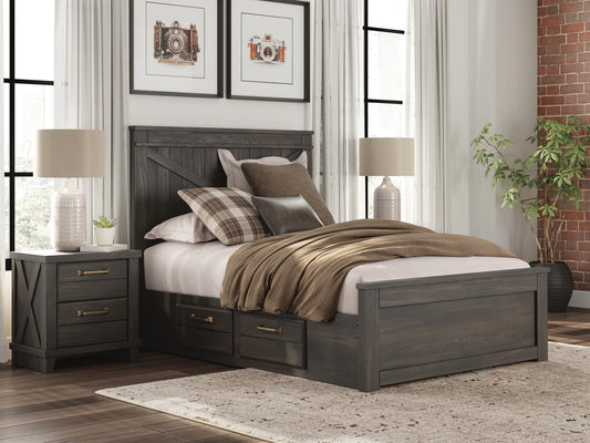 Ashley Express - Vonitta Bay Full Panel Bed with 2 Sided Storage