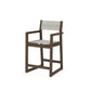 POLYWOOD EDGE Sling Counter Arm Chair — Kona / Birch Sling
