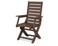 POLYWOOD Captain Folding Dining Chair — Mahogany