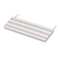 POLYWOOD Chinoiserie Bench Seat Cushion — Cabana Stripe Dune Burlap