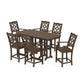 POLYWOOD Chinoiserie Arm Chair 7-Piece Counter Set — Kona