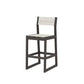POLYWOOD EDGE Sling Bar Side Chair — Vintage Coffee / Parchment Sling