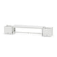 POLYWOOD 60" Vineyard Straight Planter Bench Set — White