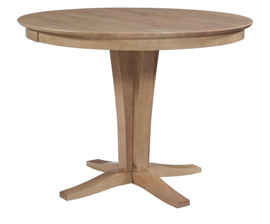 Cosmopolitan - 48" Round Siena Solid Top w/ 36" Verona Pedestal in Honey