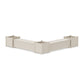 POLYWOOD 60" Nautical L- Shaped Planter Storage Bench Corner Set- Large — Sand