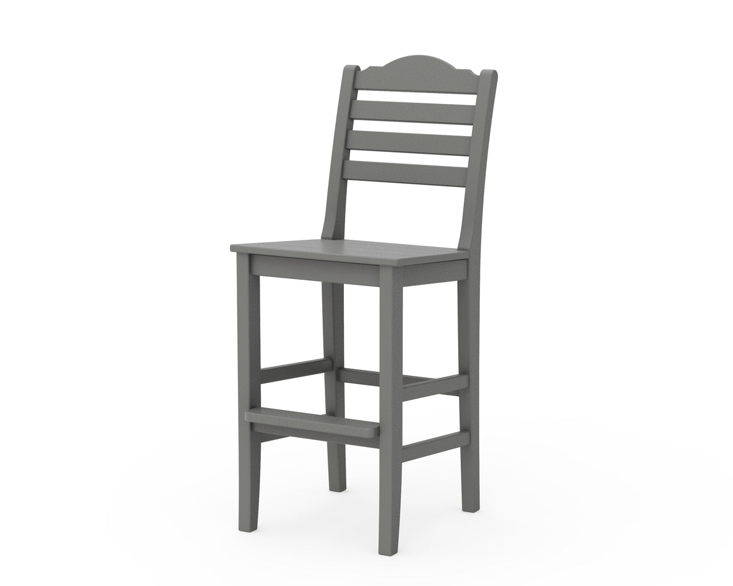 POLYWOOD Savannah Bar Side Chair — Slate Grey