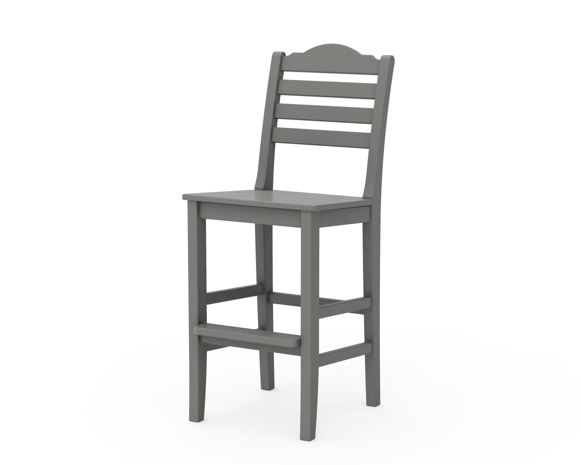 POLYWOOD Savannah Bar Side Chair — Slate Grey