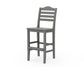 POLYWOOD Savannah Bar Side Chair — Slate Grey