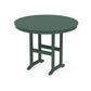 POLYWOOD 48" Round Farmhouse Counter Table — Green