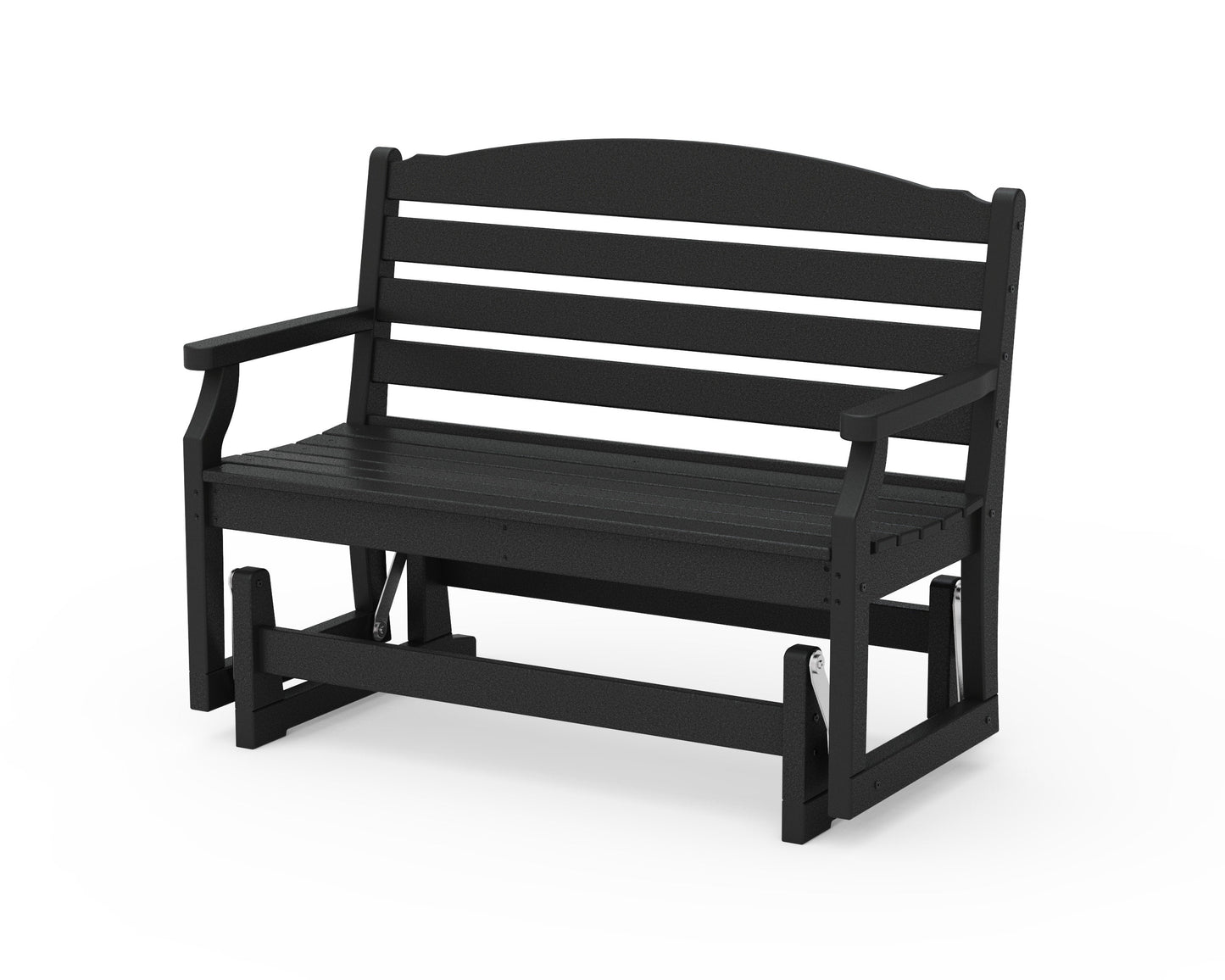POLYWOOD Savannah 48" Glider — Black