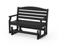 POLYWOOD Savannah 48" Glider — Black