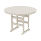 POLYWOOD 60" Round Farmhouse Bar Table — Sand
