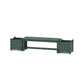 POLYWOOD 48" Vineyard Straight Planter Bench Set — Green