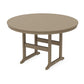 POLYWOOD 60" Round Farmhouse Counter Table — Vintage Sahara