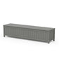 POLYWOOD Vineyard 72" Storage Bench — Slate Grey