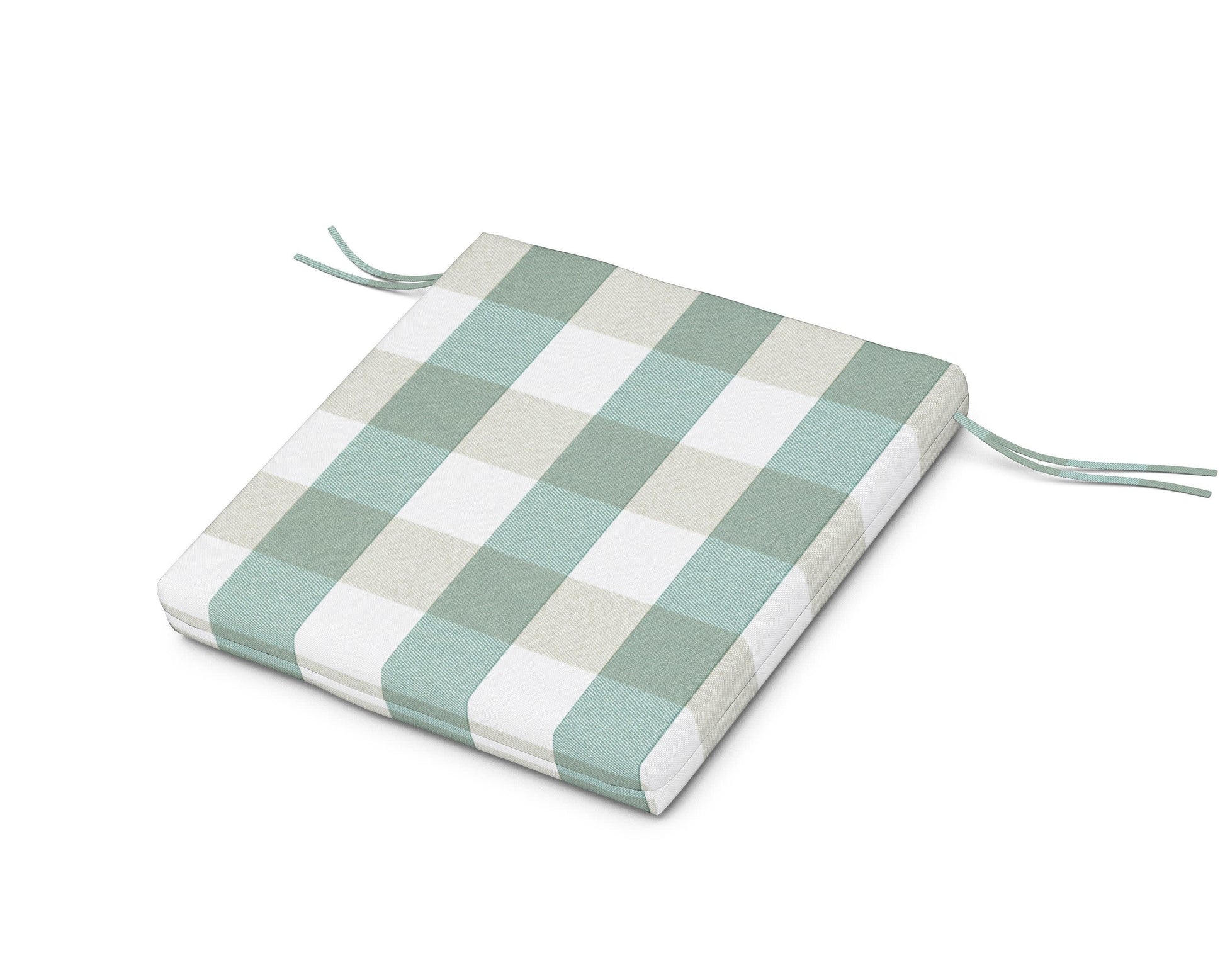POLYWOOD AL300 Seat Pad — Buffalo Plaid Glacier Spa