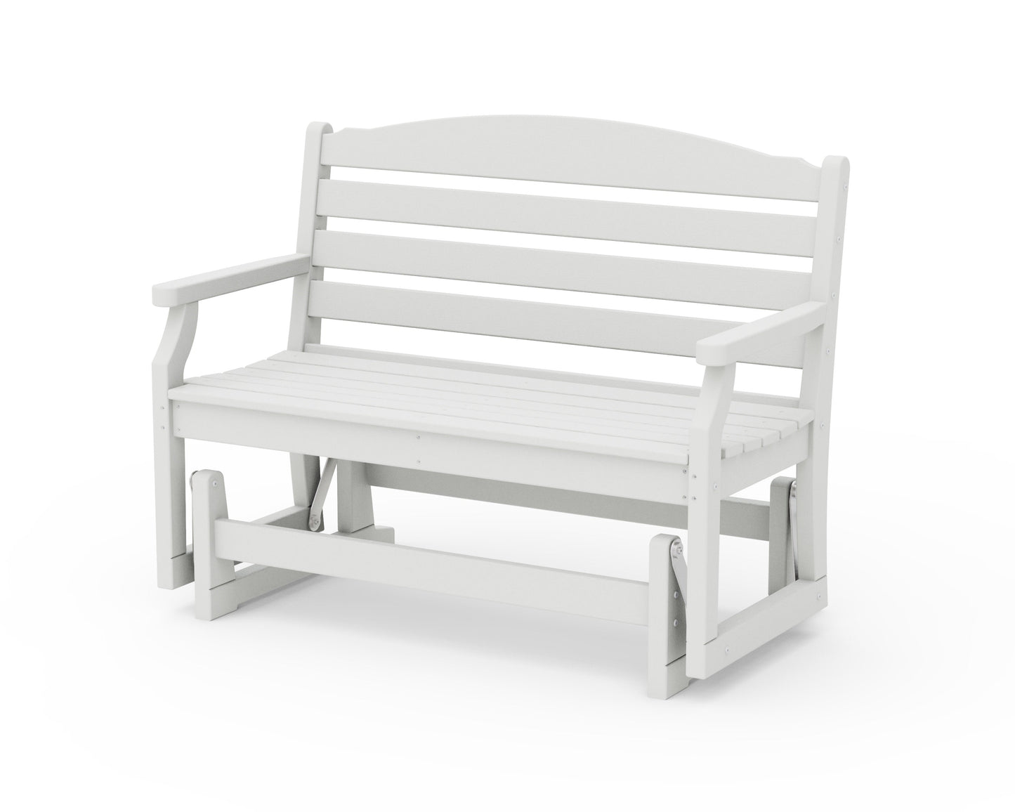 POLYWOOD Savannah 48" Glider — Vintage White