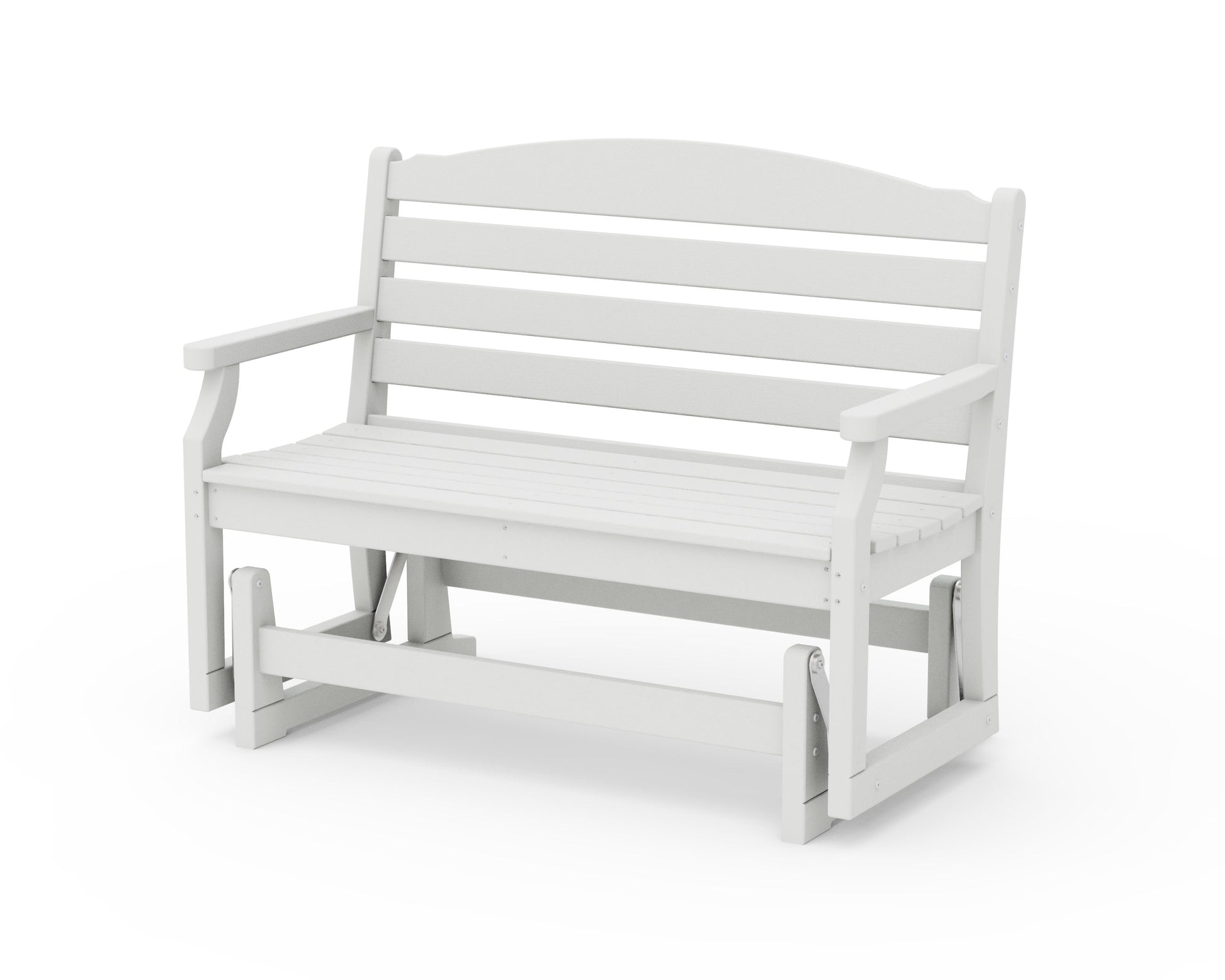 POLYWOOD Savannah 48" Glider — Vintage White