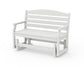 POLYWOOD Savannah 48" Glider — Vintage White