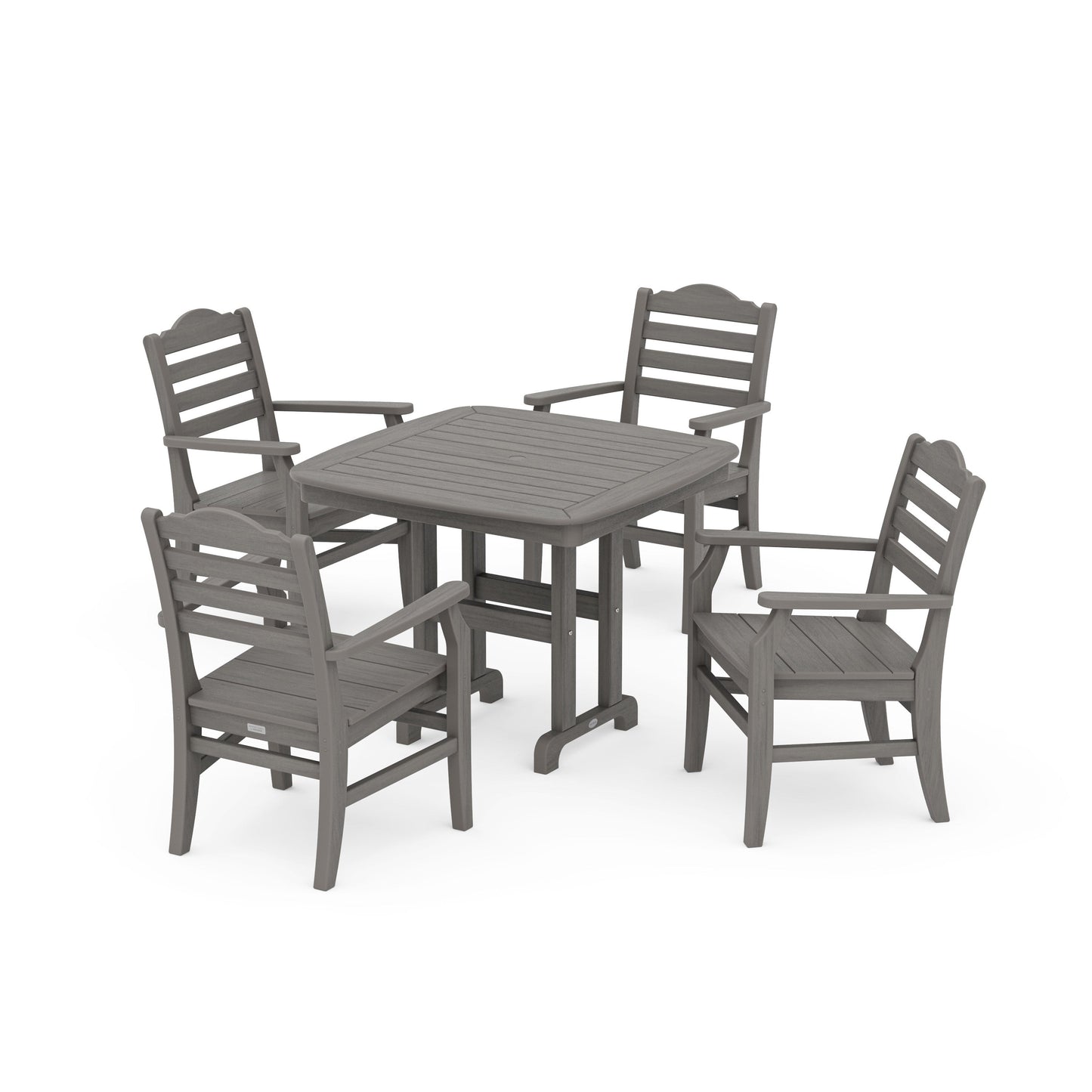 POLYWOOD Savannah 5-Piece Dining Set — Driftwood