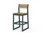POLYWOOD EDGE Sling Bar Side Chair — Green / Burlap Sling