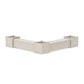 POLYWOOD 60" Country Living L- Shaped Planter Storage Bench Corner Set- Large — Sand