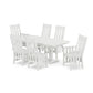 POLYWOOD Acadia 7-Piece Farmhouse Dining Set — White