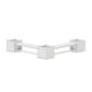 POLYWOOD 60" Nautical L- Shaped Planter Bench Corner Set - Large — White