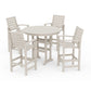 POLYWOOD 5 Piece Signature Bar Dining Set — Sand