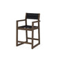 POLYWOOD EDGE Sling Counter Arm Chair — Kona / Black Sling