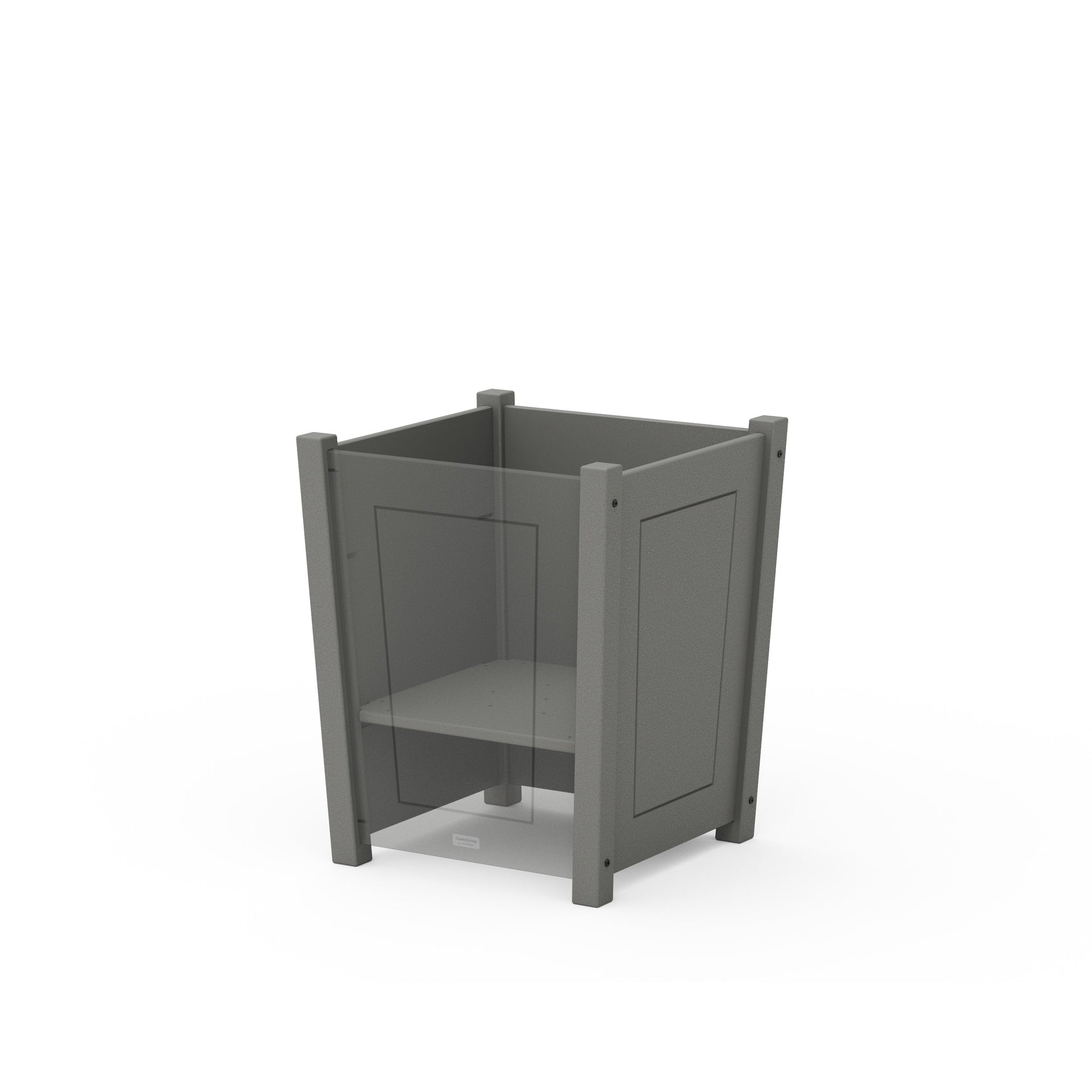 POLYWOOD Country Living Large Tapered Square Short Planter Box