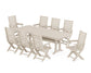 POLYWOOD Captain 9-Piece Dining Set with Trestle Legs — Sand