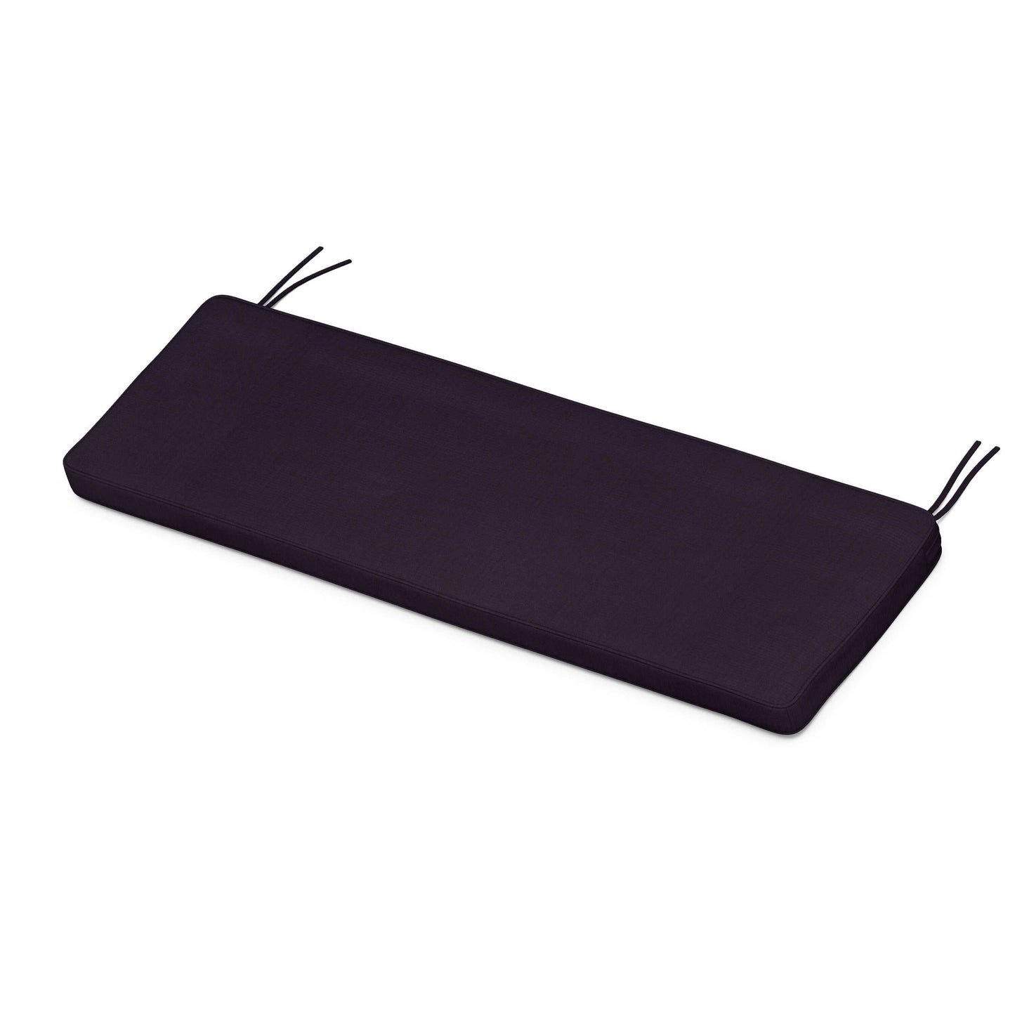 POLYWOOD Chinoiserie Bench Seat Cushion — Navy Linen