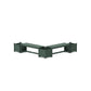 POLYWOOD 48" Vineyard L- Shaped Planter Bench Corner Set — Green
