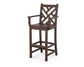 POLYWOOD Chippendale Bar Arm Chair — Mahogany