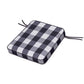 POLYWOOD Chinoiserie Rocker Seat Cushion — Buffalo Plaid Navy