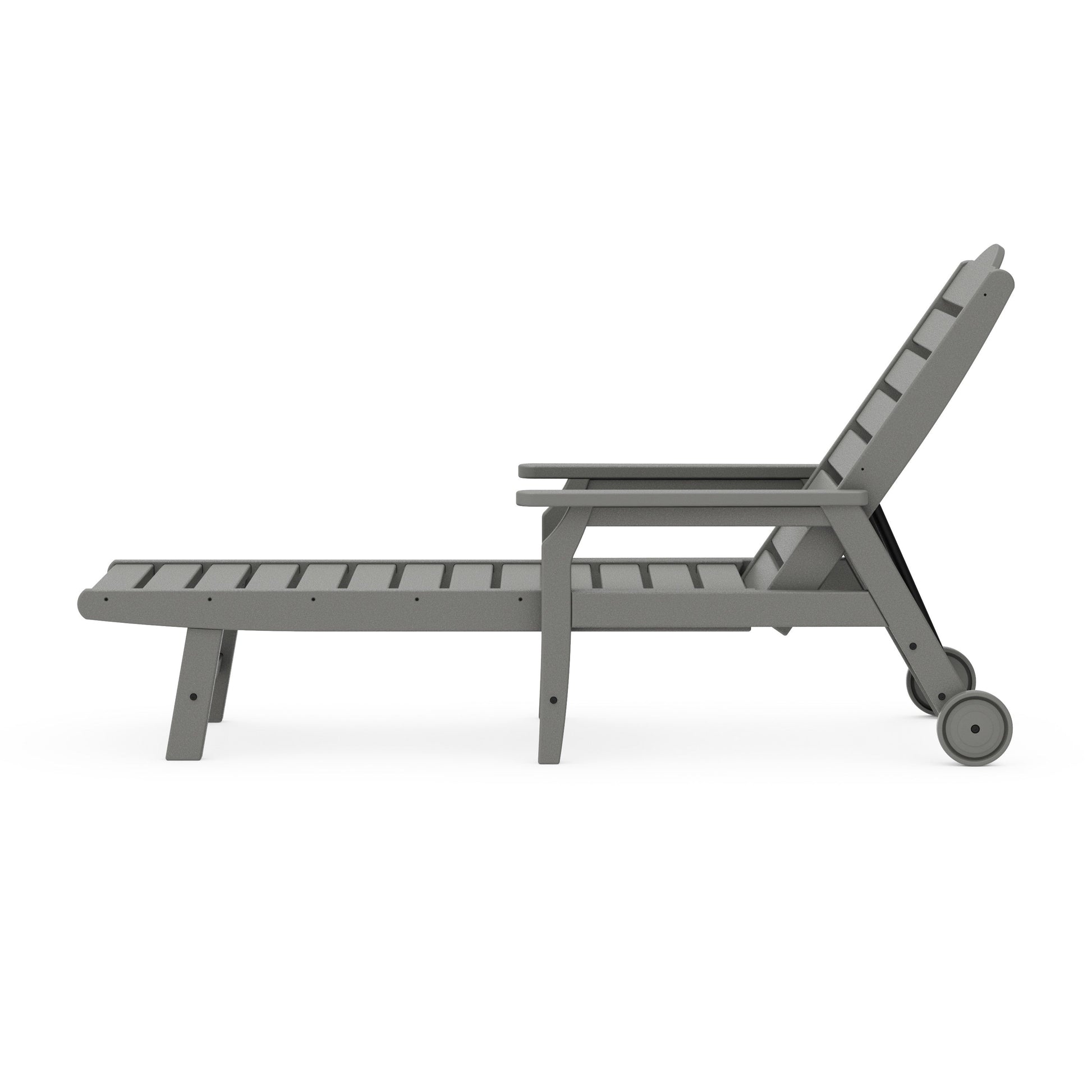 POLYWOOD Savannah Chaise with Arms and Wheels
