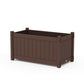 POLYWOOD Vineyard Large Rectangle Double Planter Box — Mahogany