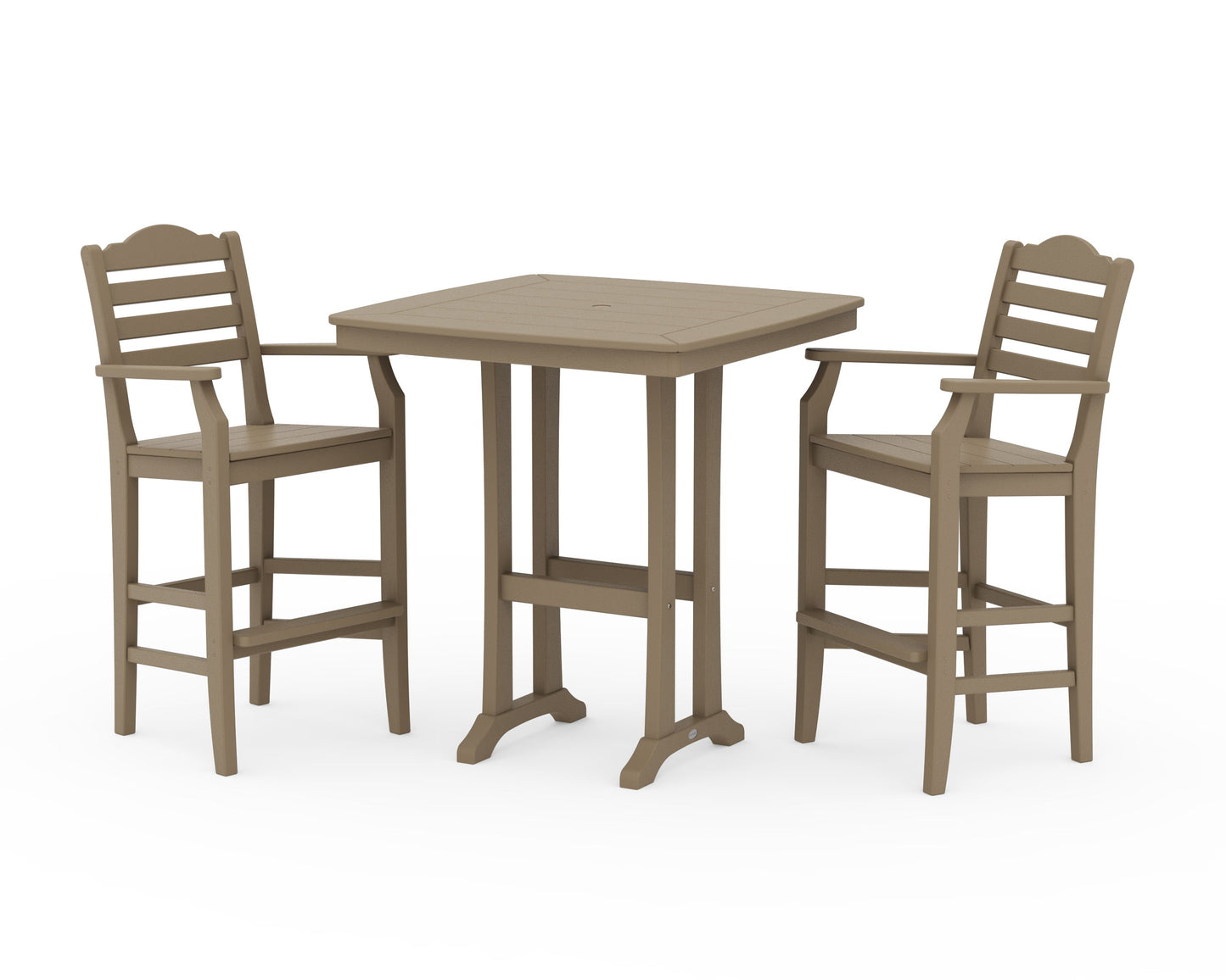 POLYWOOD Savannah 3-Piece Bar Set — Vintage Sahara