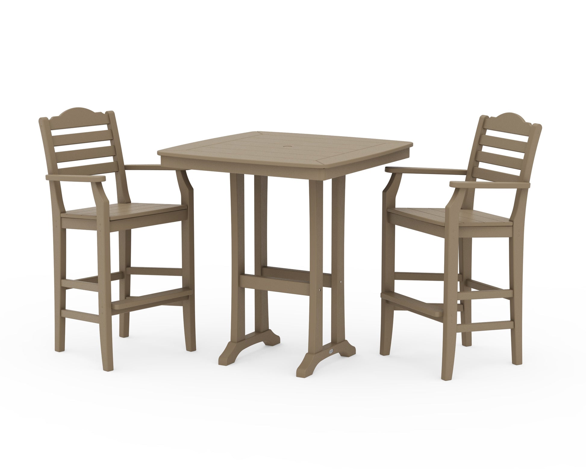 POLYWOOD Savannah 3-Piece Bar Set — Vintage Sahara