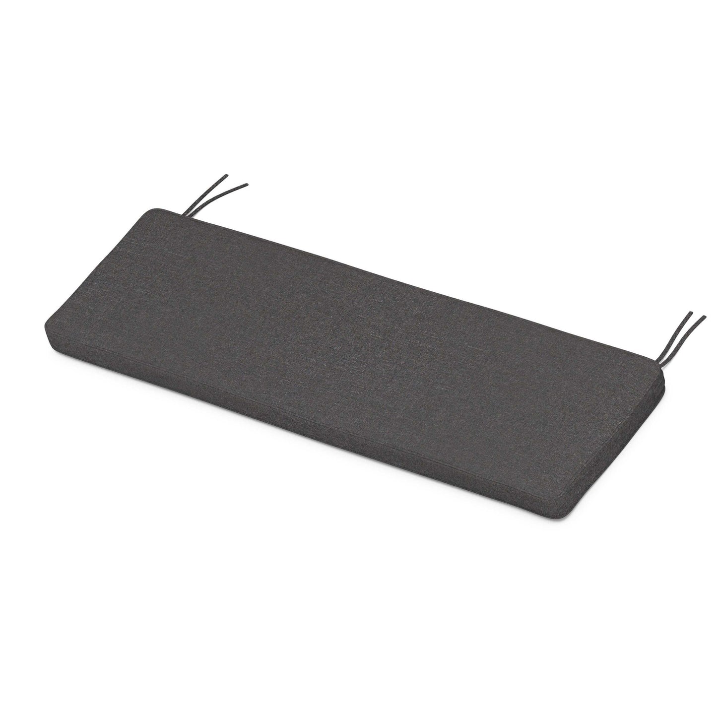 POLYWOOD Chinoiserie Bench Seat Cushion — Ash Charcoal
