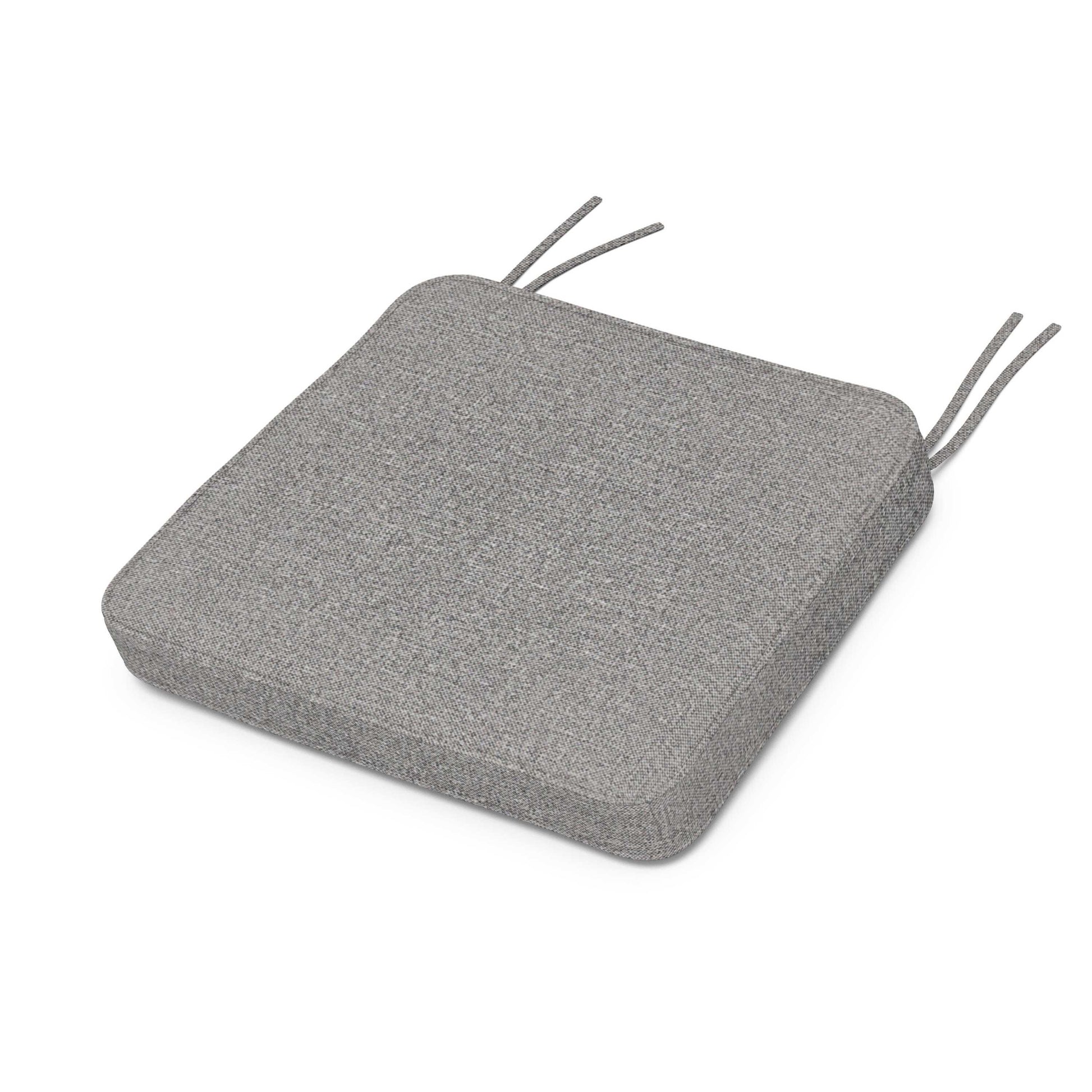 POLYWOOD Chinoiserie Arm Chair Seat Cushion — Grey Mist