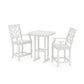 POLYWOOD Chinoiserie 3-Piece Counter Set — Vintage White