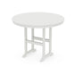 POLYWOOD 48" Round Farmhouse Counter Table — Vintage White