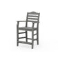 POLYWOOD Savannah Counter Arm Chair — Slate Grey