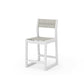 POLYWOOD EDGE Sling Counter Side Chair — White / Birch Sling