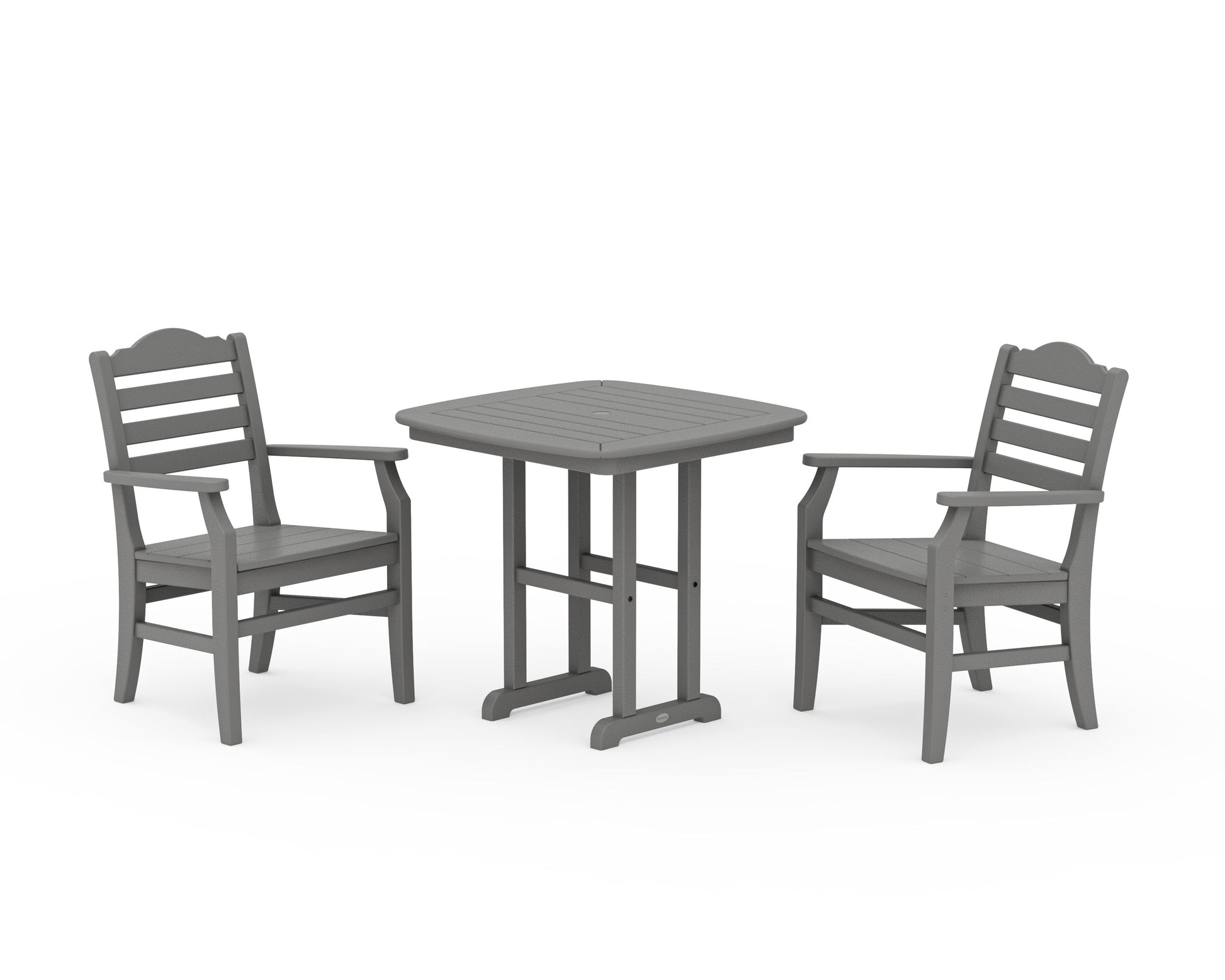 POLYWOOD Savannah 3-Piece Dining Set — Slate Grey